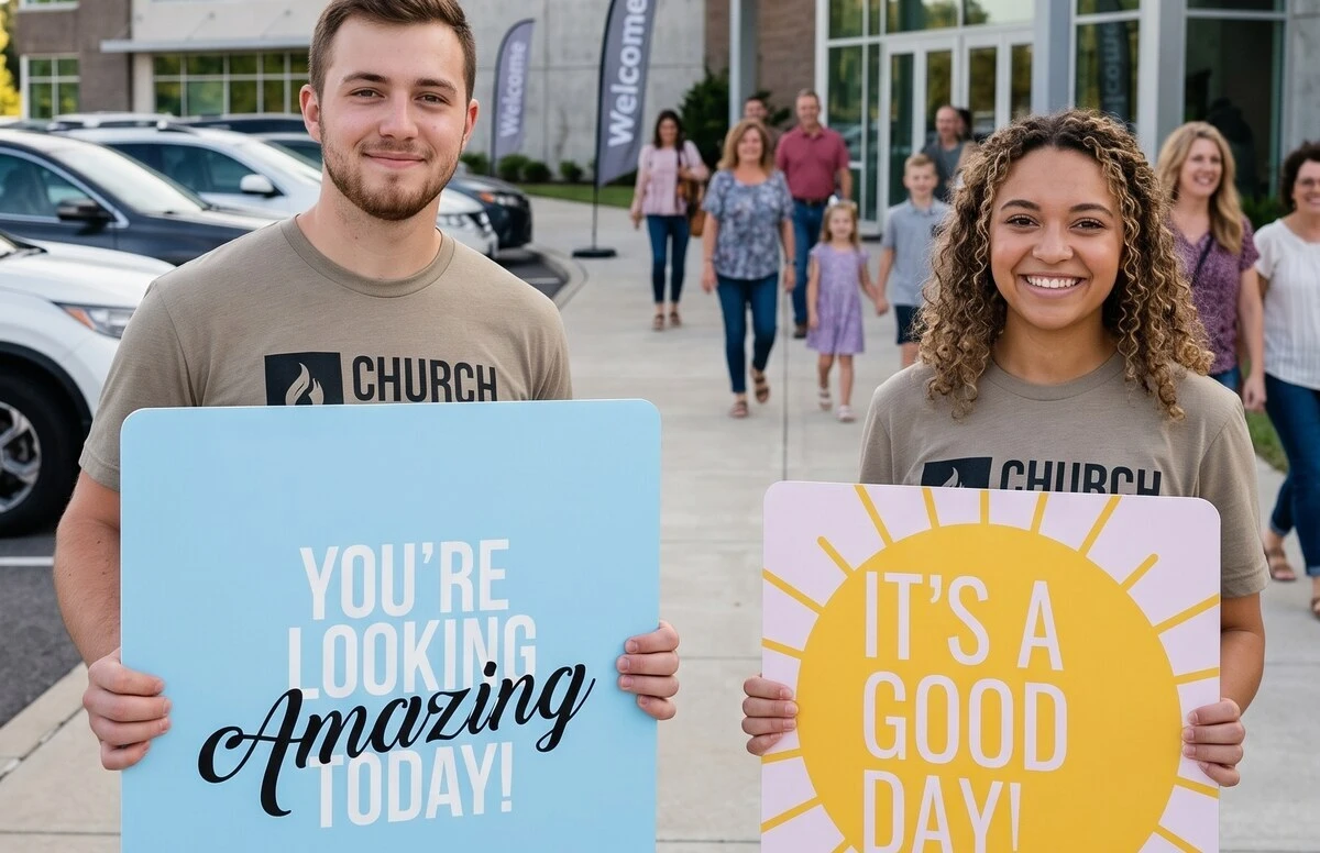 Handheld Church Signs