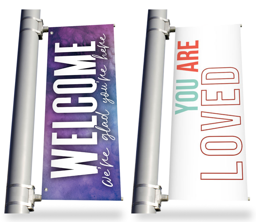 Church Banners Light Pole Banners