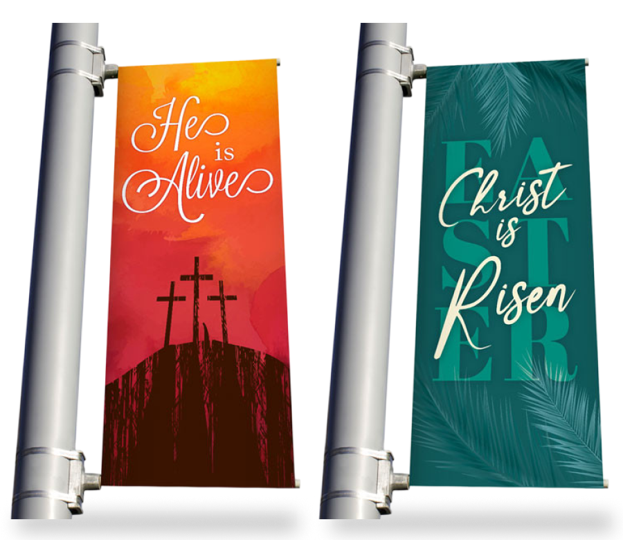 Church Banners Light Pole Banners