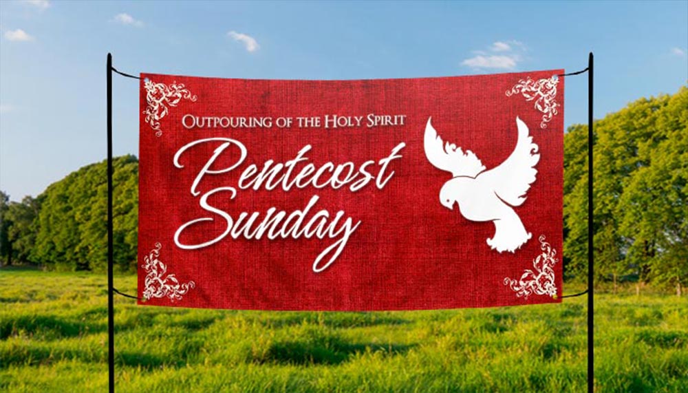 Outdoor Pentecost Banners