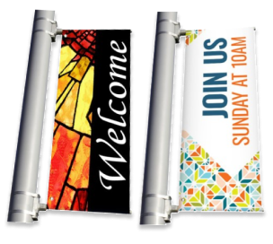 Church Banners Light Pole Banners