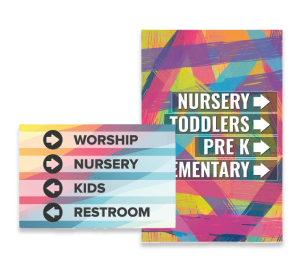 Church Banners Directional Signs