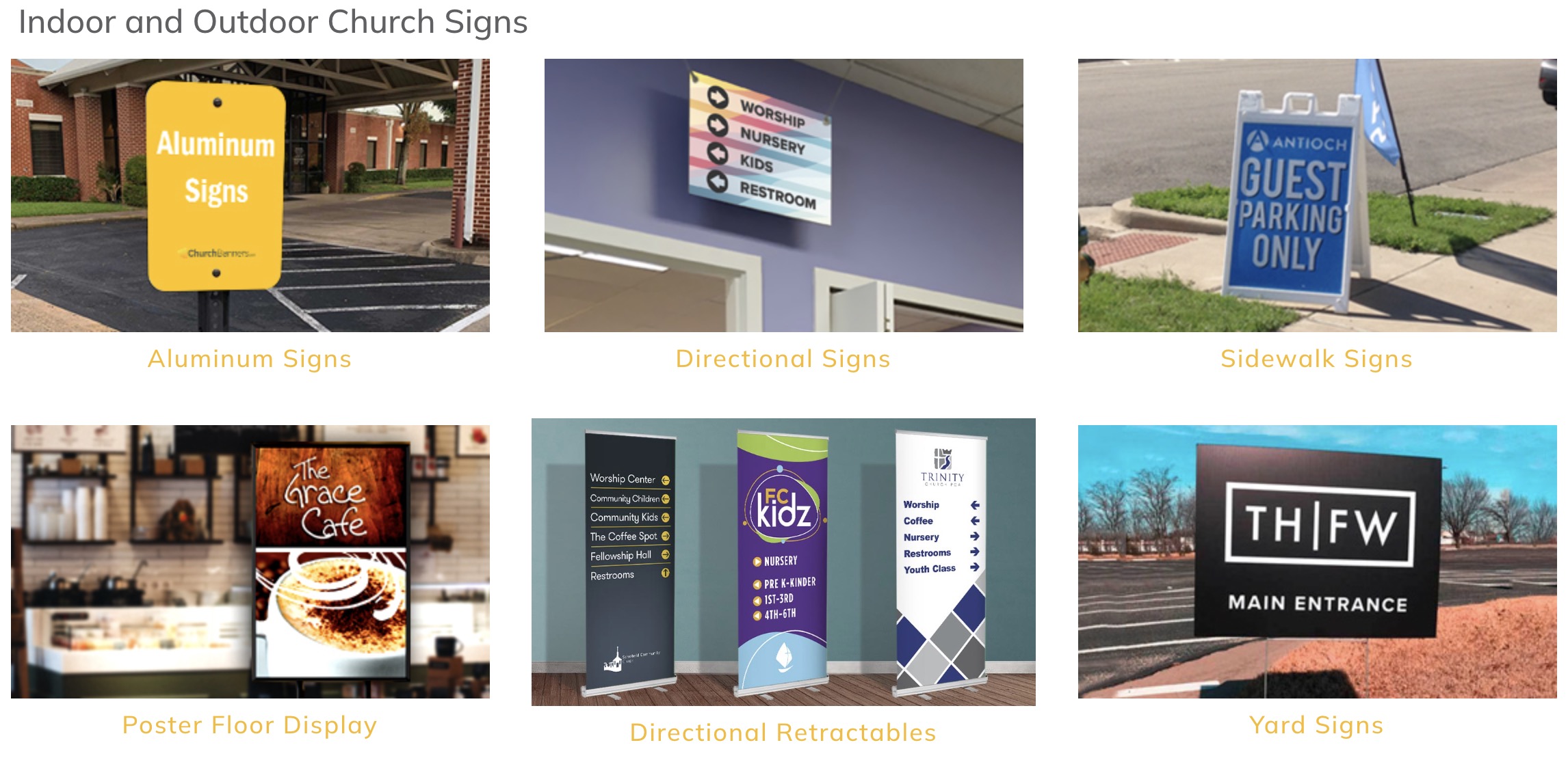 Signage for Church: Signage Ideas for Welcoming Guests To Your Church ...