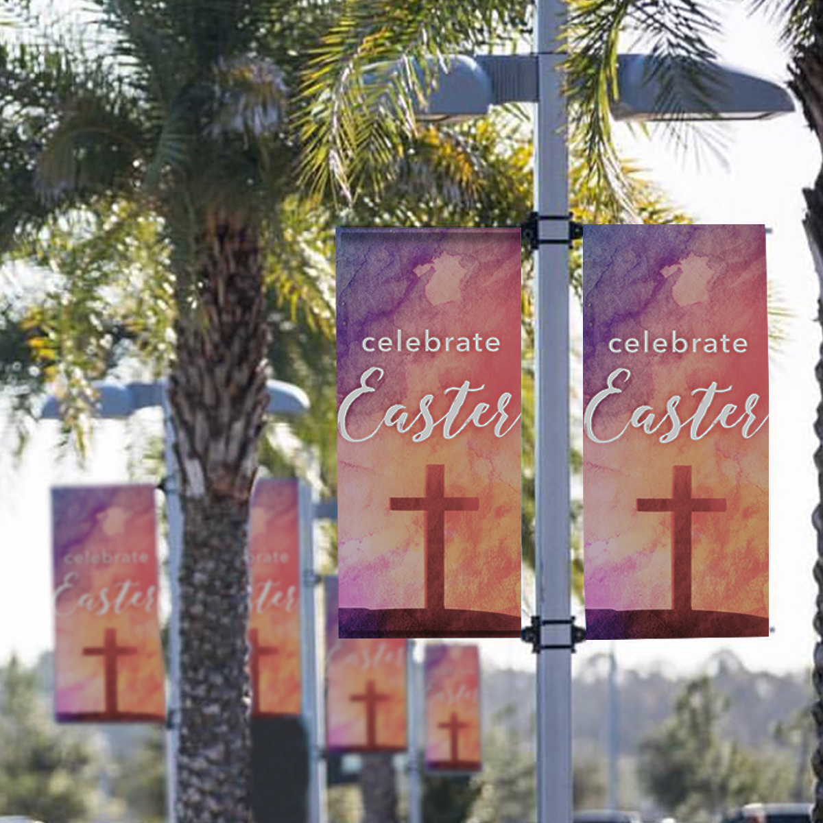 Easter Pole Banners