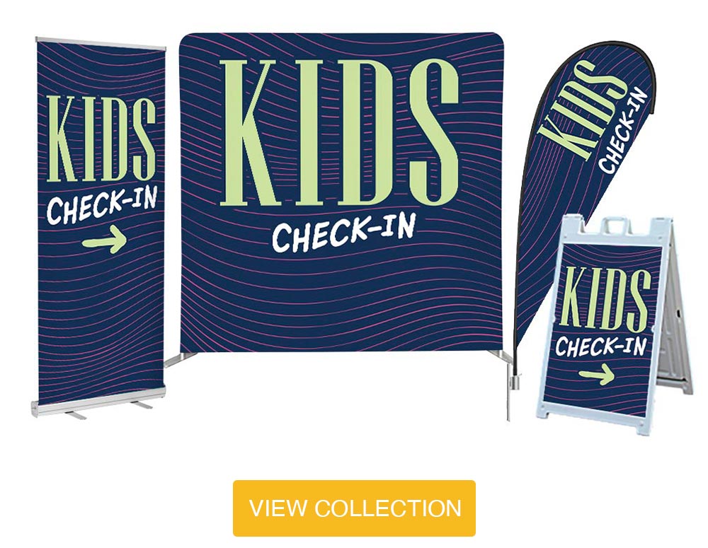 Kids Collection - Navy Wavy Lines