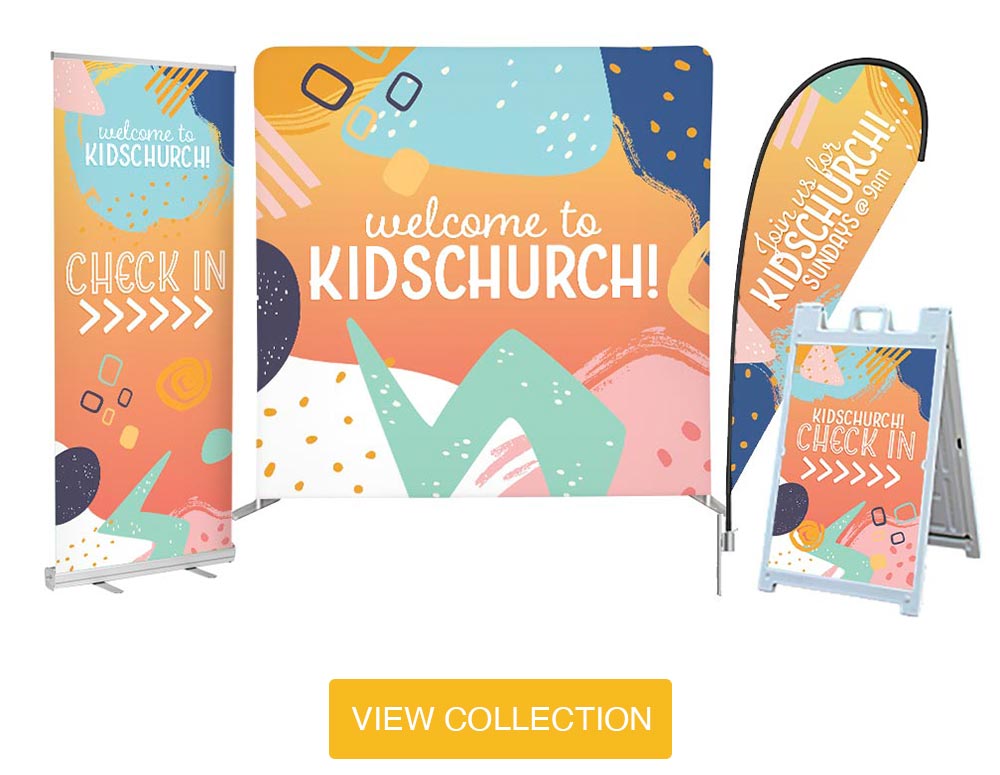 Kids Collection - Orange Gradient Shapes