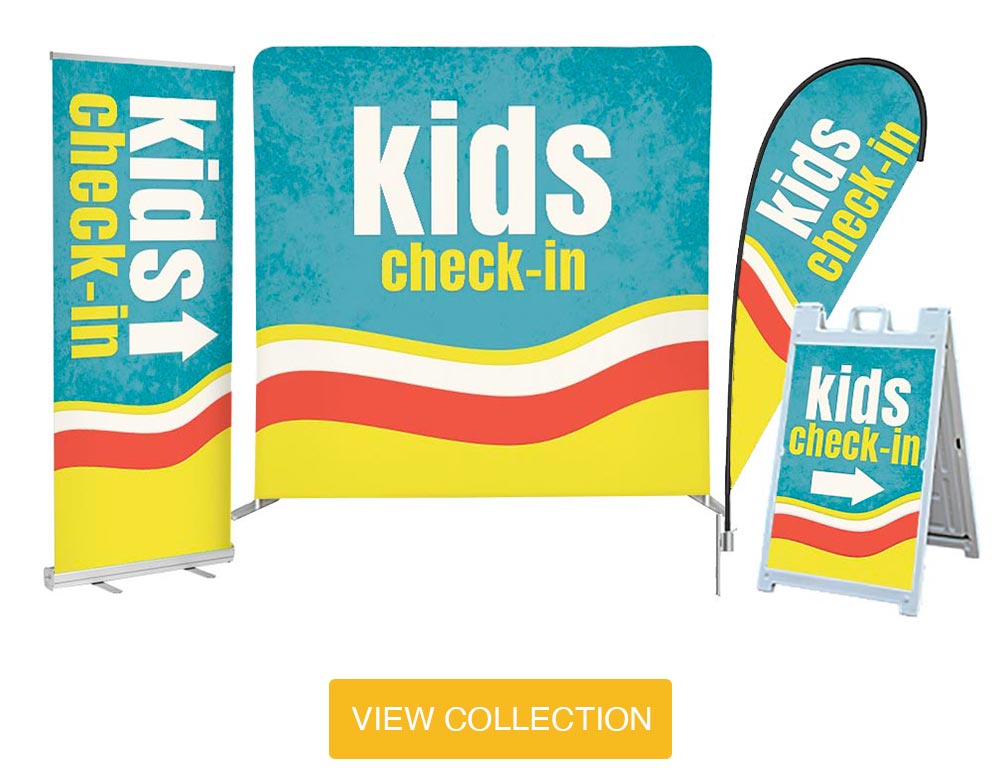 Kids Collection - Coral Yellow Waves