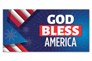 God Bless America - Outdoor Vinyl Banner - PT038 - ChurchBanners.com