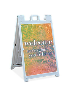 Welcome - Sandwich Sign - YM Style 2 - ChurchBanners.com