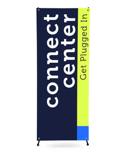Connect Center - X Stand Banner - Style 1 - ChurchBanners.com