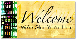 Welcome Mosaic Banner - ChurchBanners.com