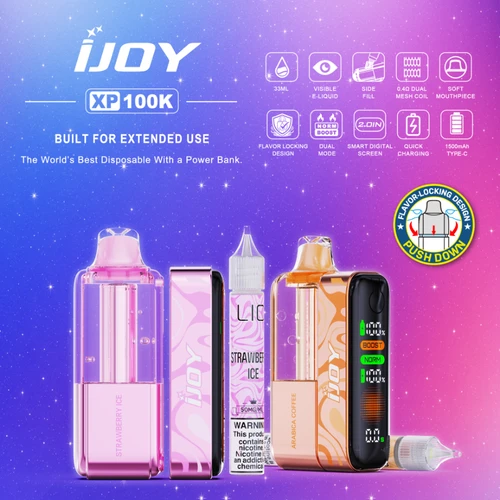 iJoy XP 100K Refillable Disposable KIT TEXAS COMPLIANT