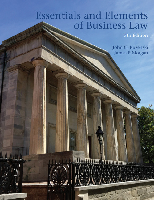 (eBook PDF) Essentials and Elements of Business Law
5th Edition (eBook PDF) Essentials and Elements of Business Law
5th Edition