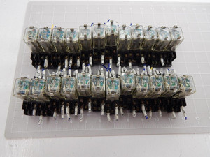 Lot of 24 Matsushita Electric Works, NAIS HC2-SFD-S, AP3821, HC2-HL-DC24V, AP322206K General Purpose Relay w/ Terminal Socket T89196 For Sale