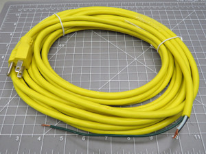 CW42578 EXP-004-ROJ SJTW 18AWG/3C Yellow Power Supply Cord 10A 125V For Sale