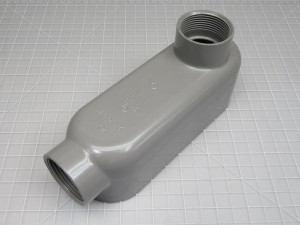 Lot of 2 Hubbell Killark E121488  1-1/4" LB Aluminum Elbow Conduit  For Sale