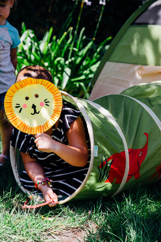 Jungle Safari Tent + Tunnel Play Combo Pacific Play Tents