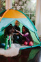 Super Duper 4-Kid II Dome Tent - Blue / Green / Orange