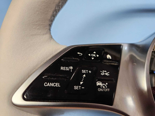 Mercedes-Benz 2023–2024 Mercedes EQE SUV X294 Driver Steering Wheel w/ Switches White Leather  