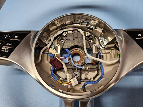 Mercedes-Benz 2023–2024 Mercedes EQE SUV X294 Driver Steering Wheel w/ Switches White Leather  