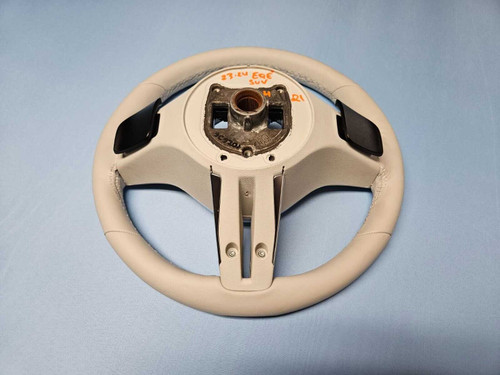 Mercedes-Benz 2023–2024 Mercedes EQE SUV X294 Driver Steering Wheel w/ Switches White Leather  