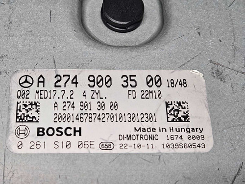 Mercedes-Benz 2022-2023 Mercedes-benz Engine Computer Module Ecm Ecu 2749003500 Oem 