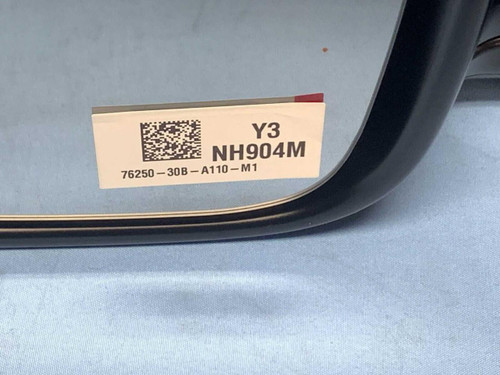 Honda 23-24 Honda Accord Hybrid Ex-l Front Left Driver Door Mirror 8 Wire Gray Oem 