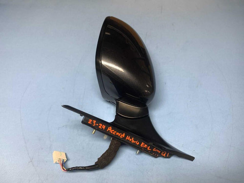 Honda 23-24 Honda Accord Hybrid Ex-l Front Left Driver Door Mirror 8 Wire Gray Oem 