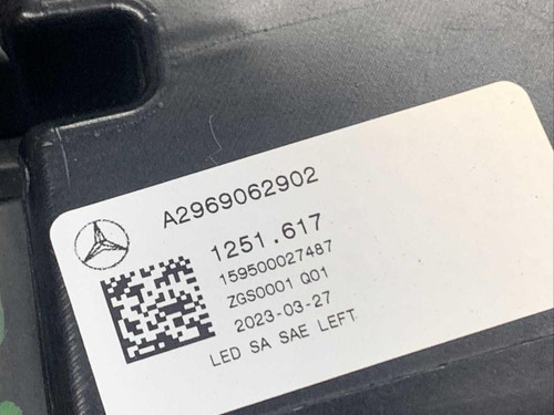 Mercedes-Benz 2023 - 2024 Mercedes-benz Eqs Suv X296 Left Driver Digital Headlight Usa Oem 
