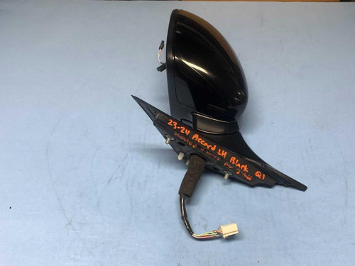 Honda 23-24 Honda Accord Front Left Driver Door Mirror No Glass 7 Wire Black Oem 