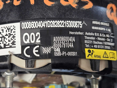 2022-2025 Mercedes-Benz EQS GLE GLS non AMG Steering Wheel Airbag Beige OEM