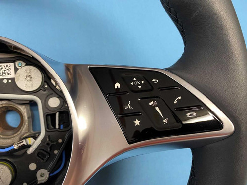 Mercedes-Benz 2023–2025 Mercedes-Benz GLB X247 Driver Steering Wheel Leather Black 0004603314  