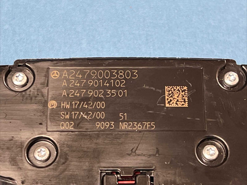 20-22 Mercedes-benz Gle350 A220 Center Console Touch Pad Switch 2479003803 Oem