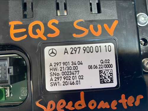 Mercedes-Benz 22 23 Mercedes-benz Eqs Speedometer Instrument Cluster Display 2979000110 Oem 