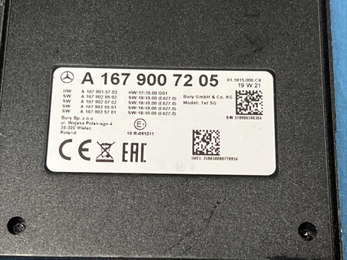 20-22 Mercedes-benz Gle V167 Communication Sim Control Module 1679007205 Oem