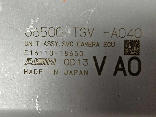Acura 21-24 ACURA TLX Electronic Camera Control Unit Module Assembly 36500TGVA04 OEM 