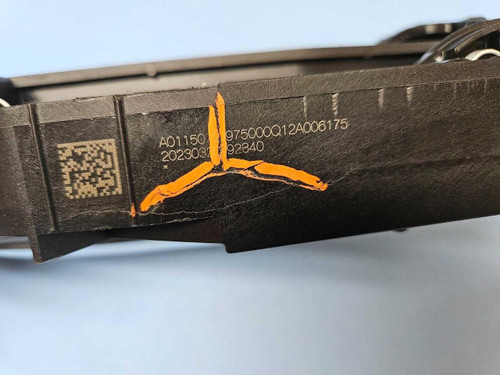 Mercedes-Benz 23-24 Mercedes-benz Eqs Eqe Suv S Class Rear Left Door Handle Gray Oem Cracked 