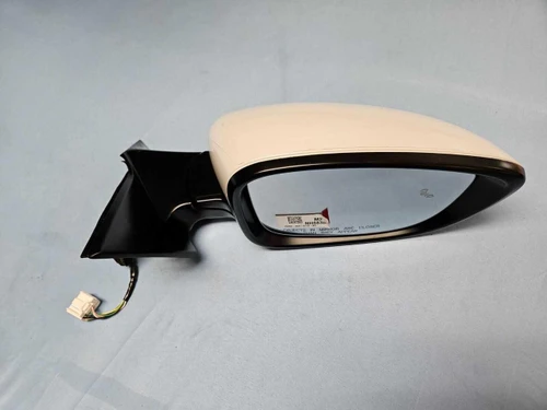 Honda 23-24 Honda Accord Front Right Passenger Door Mirror 7 Wire White Base Crack Oem 