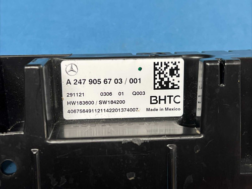 20-21 Mercedes-benz Gls Gle A/c Ac Climate Control Switches Unit A2479056703 Oem