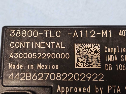 19-21 Honda Crv Body Control Module Bcm 38800tlca112 Oem