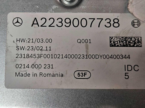 Mercedes-Benz Mercedes-benz Distronic Radar Warning Sensor Module Unit A2239007738 Oem 