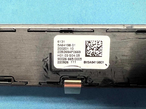 BMW 2023 Bmw X7 Front Raidio Volume Hazard Button Window Defroster 61315a64198 Oem 