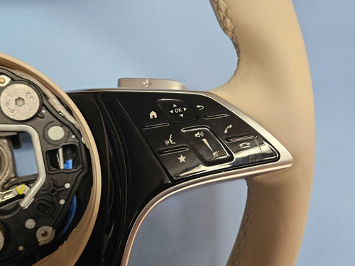 2023–2025 Mercedes-Maybach EQS Driver Steering Wheel w/ Switches Beige Leather OEM