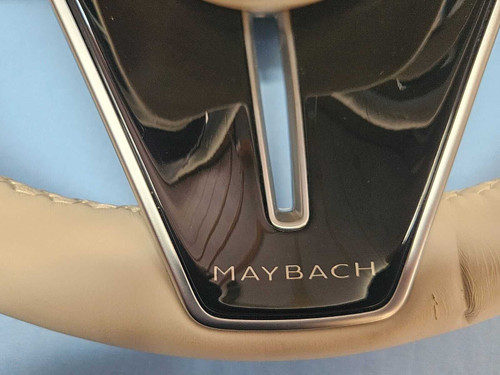 2023–2025 Mercedes-Maybach EQS Driver Steering Wheel w/ Switches Beige Leather OEM