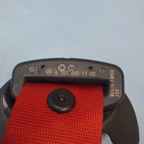 2020-2022 Mercedes-Benz GLE Front Left Driver seatbelt Retractor Red OEM