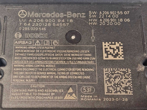 2021+mercedes-benz W206 C Class Srs Control Module Unit 2069009418 OEM