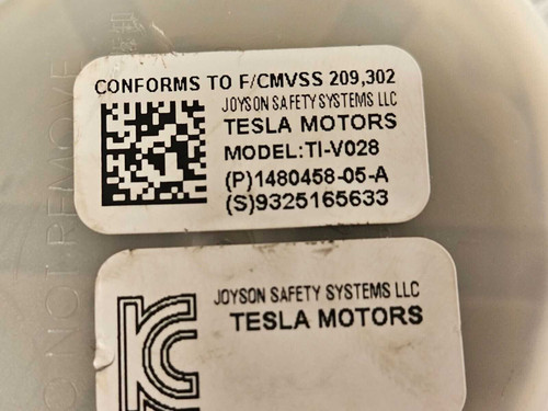 2021–2023 Tesla Model X Rear Left or Right seatbelt Retractor Fold Flat 2nd Row OEM