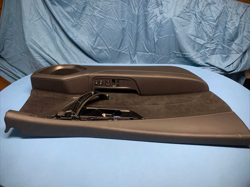 17 - 21 Acura Nsx Front Left Driver Door Trim Panel Black Suede Leather OEM