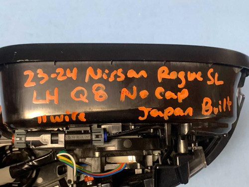 Nissan 23-24 Nissan Rogue Sl Front Left Driver Door Mirror Camera 11 Wire Black Oem 