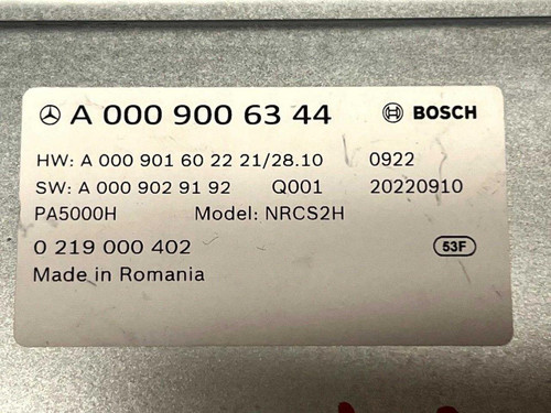 Mercedes-Benz 2022-23 Mercedes-benz Park Assist Control Unit Module 0009006344 OEM 